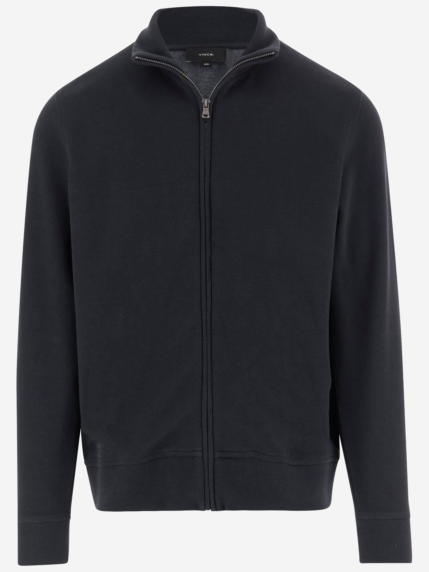 VINCE MAGLIA CON ZIP IN MISTO COTONE