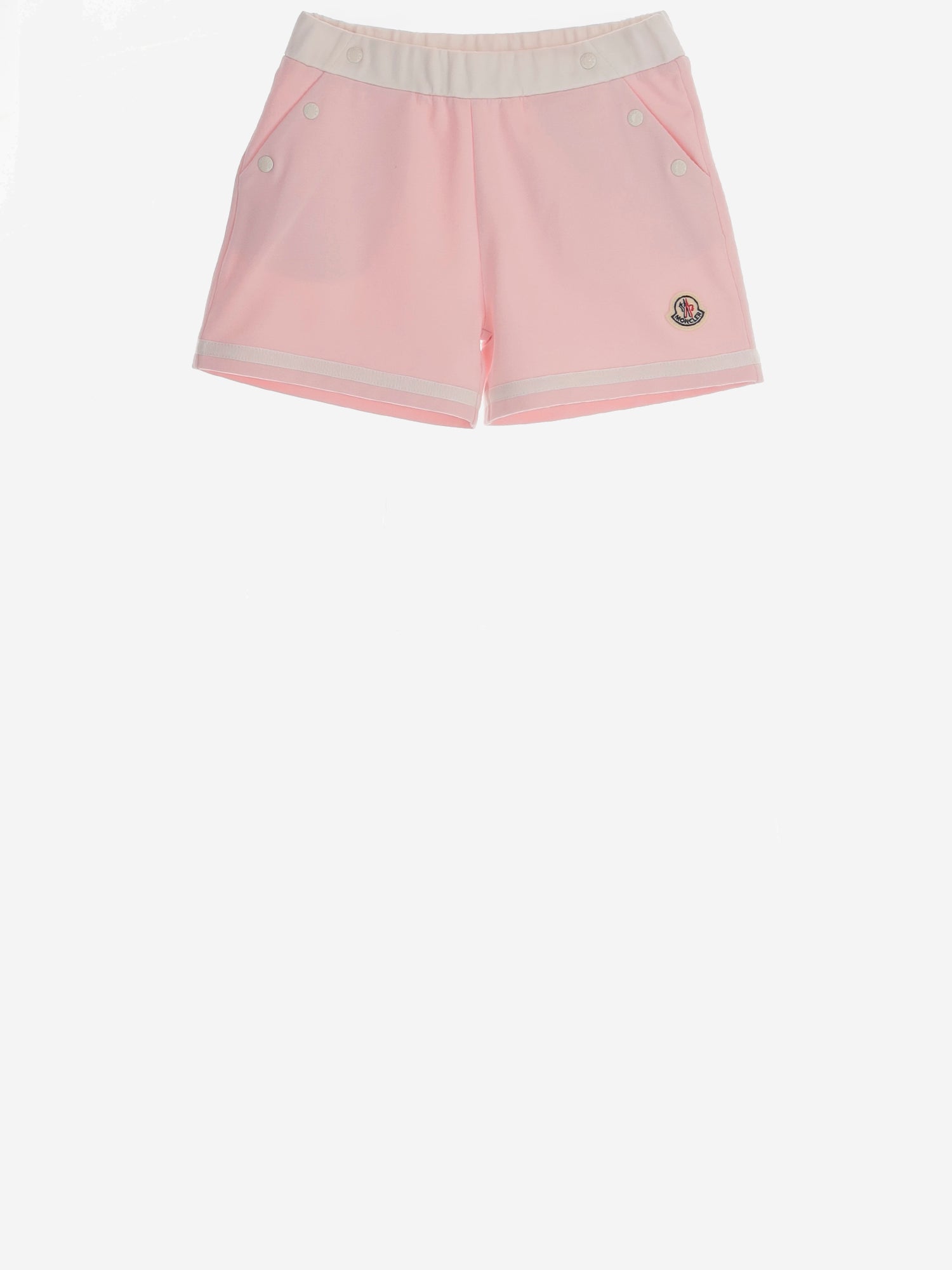 MONCLER ENFANTS PANTALONI CORTI IN COTONE STRETCH