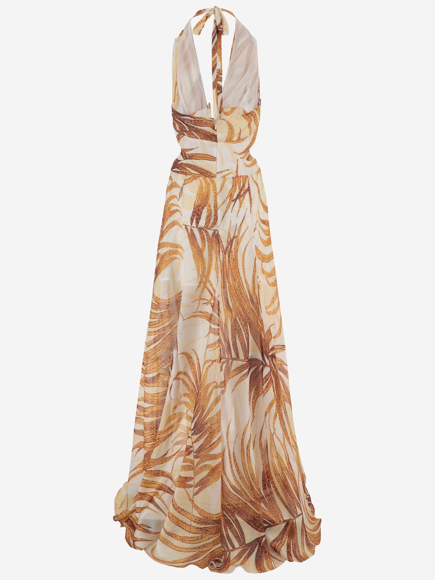 JUST CAVALLI ABITO LUNGO CON STAMPA TROPICALE, view 2