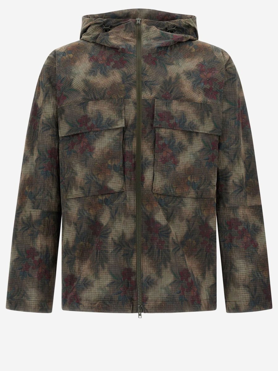 Herno PARKA IN TROPICAL PATTERN RIPSTOP