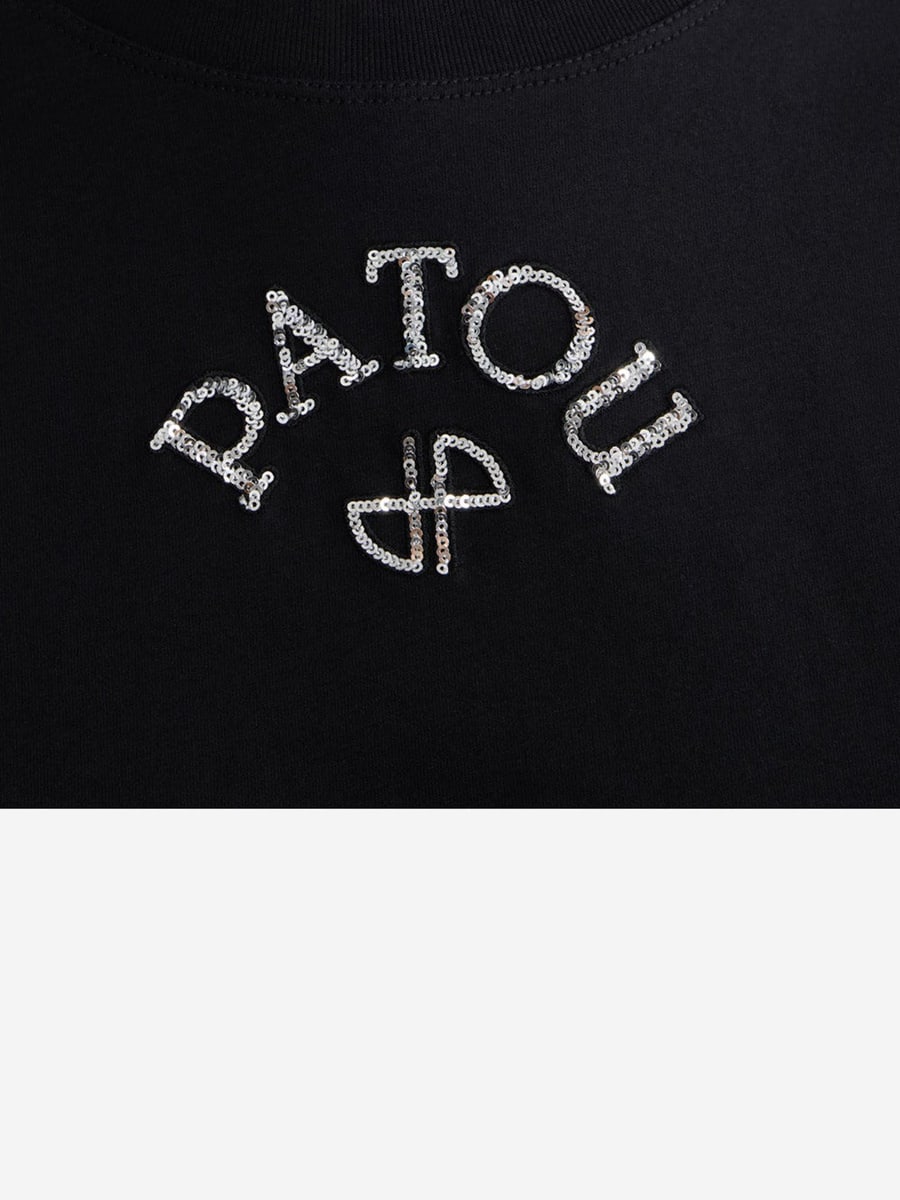 PATOU T-SHIRT IN COTONE BIOLOGICO CON LOGO, view 3