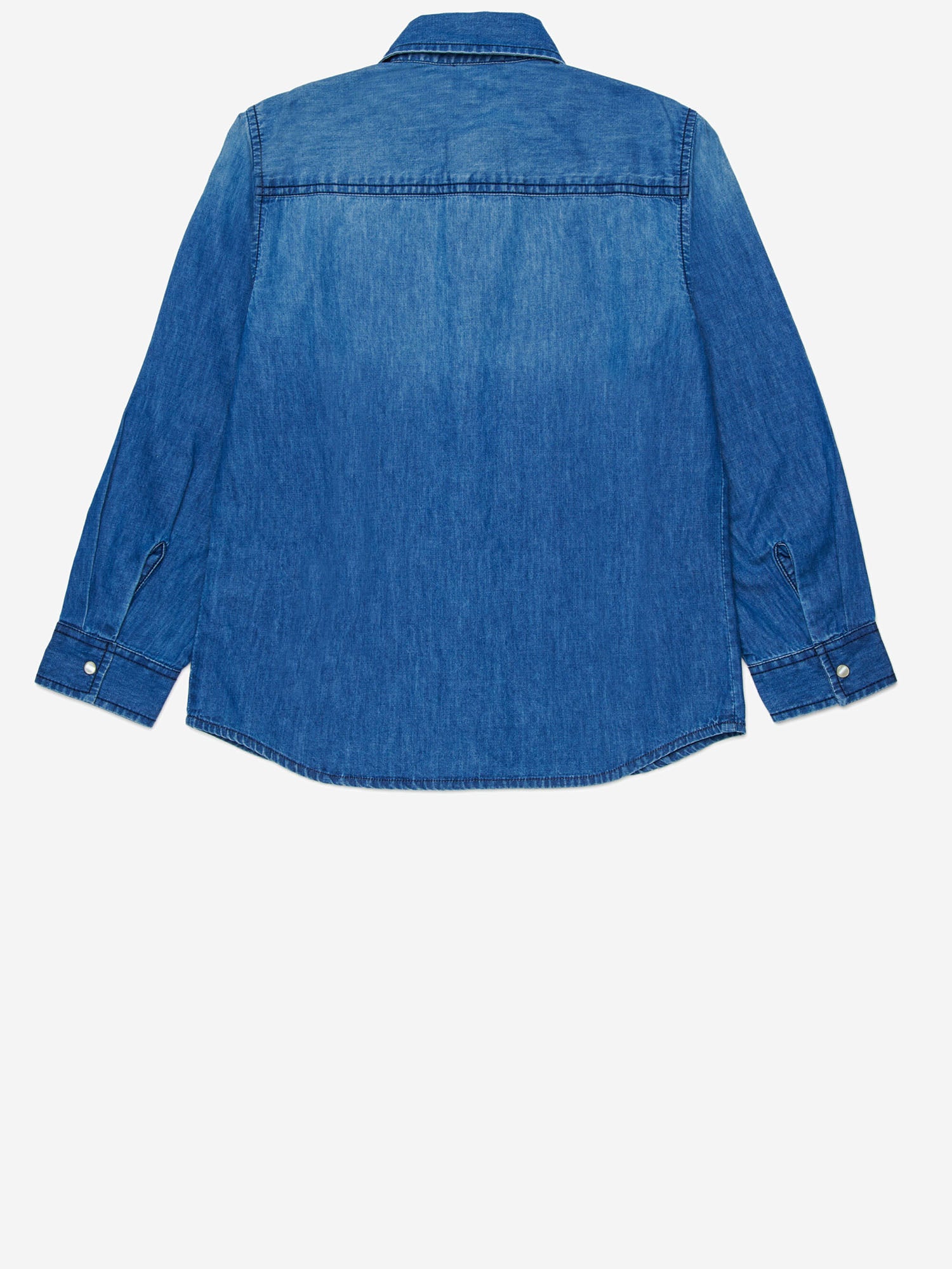 DIESEL KIDS CAMICIA CSIMPLY-OVER IN COTONE, view 2