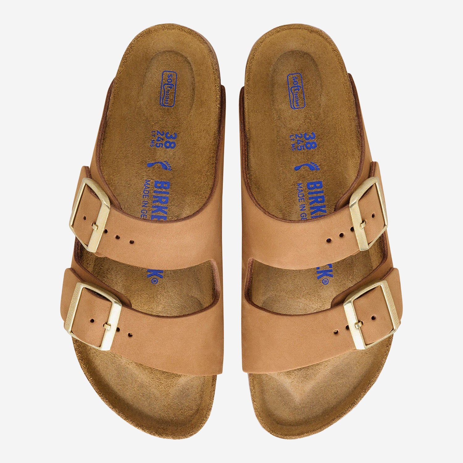 BIRKENSTOCK SANDALI ARIZONA IN NABUK, view 2