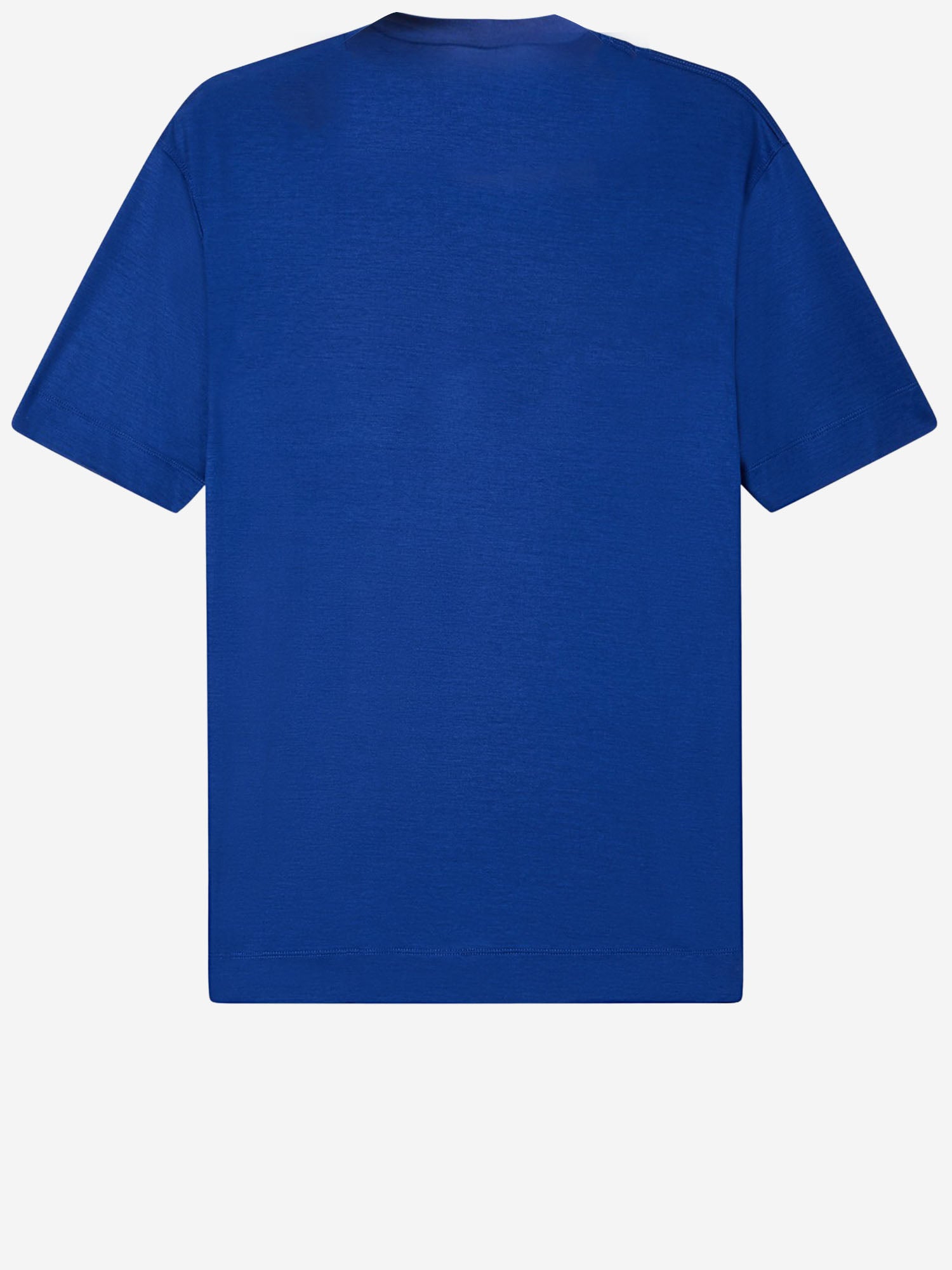 Emporio Armani T-SHIRT IN MISTO COTONE CON RICAMO LOGO, view 2