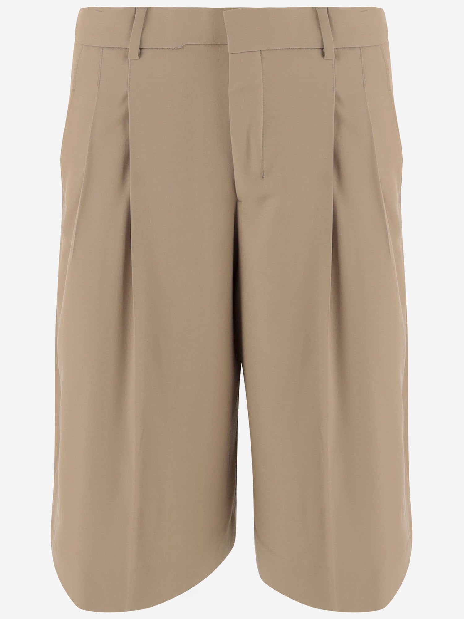 AMI PANTALONI CORTI IN LANA