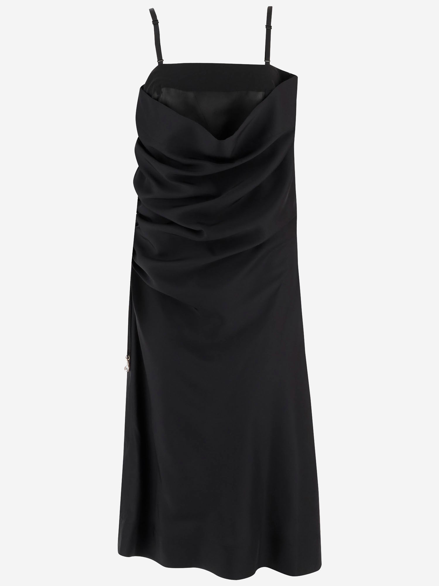 CARVEN ABITO LINGERIE IN SETA CON DRAPPEGGIO