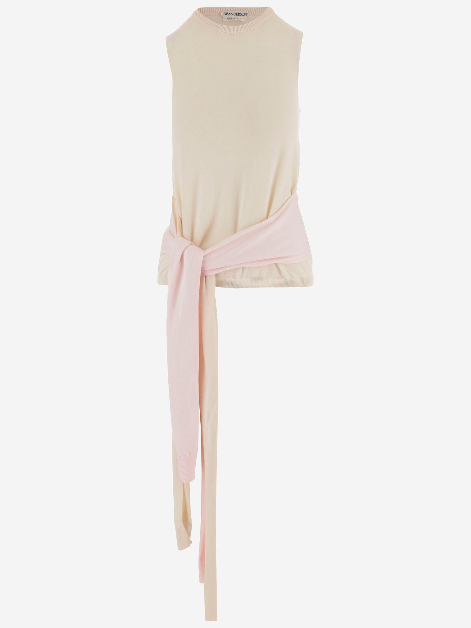 JW Anderson MAGLIA SMANICATA IN COTONE E CASHMERE