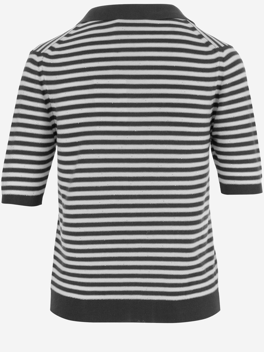 BRUNO MANETTI POLO IN MISTO COTONE, view 2