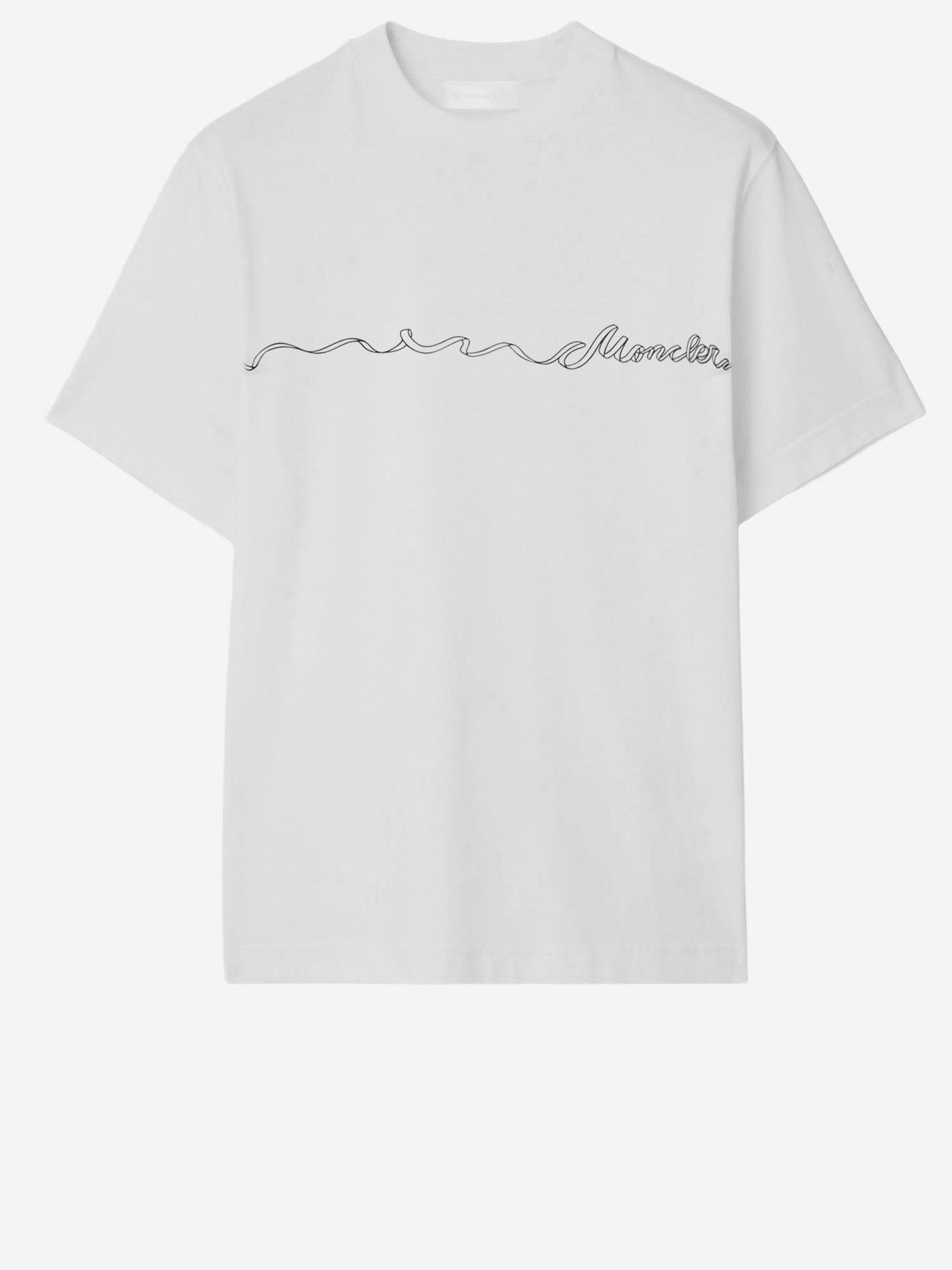 Moncler T-SHIRT IN COTONE CON LOGO