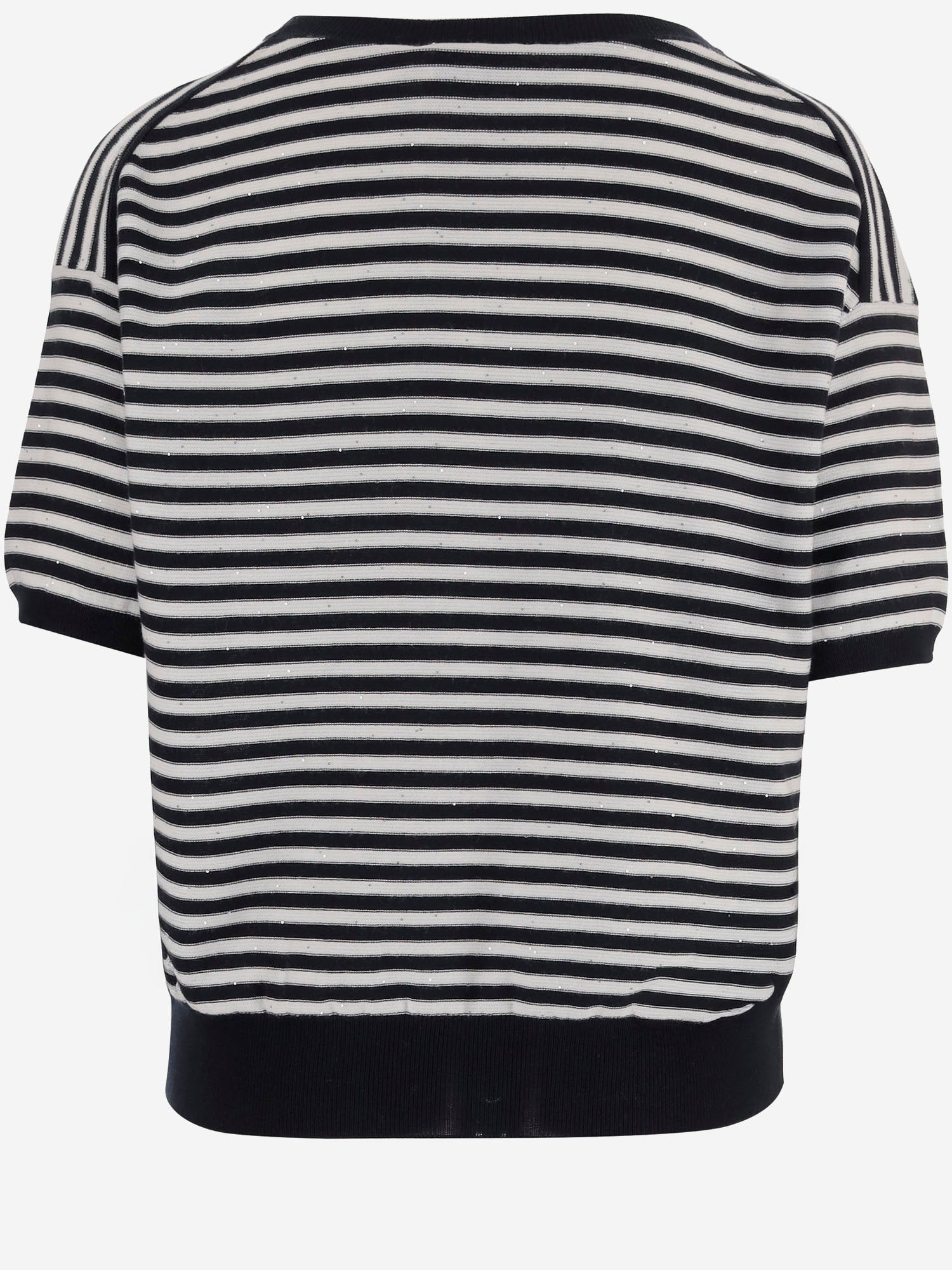 BRUNO MANETTI MAGLIA IN COTONE A RIGHE, view 2