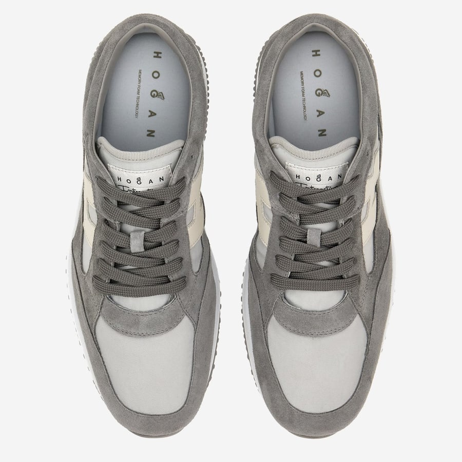 Hogan Sneakers Interactive in pelle e nylon, view 2