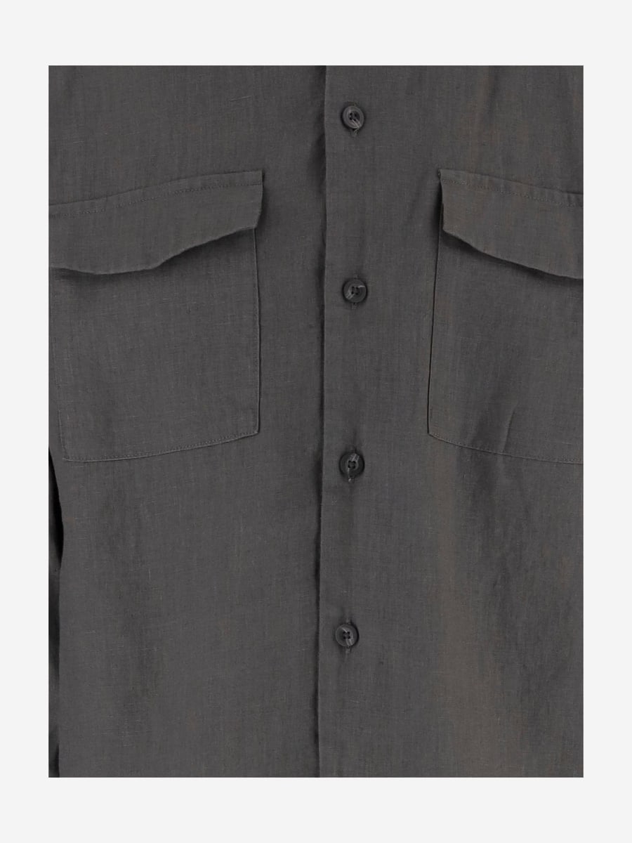 VINCE CAMICIA in lino, view 3