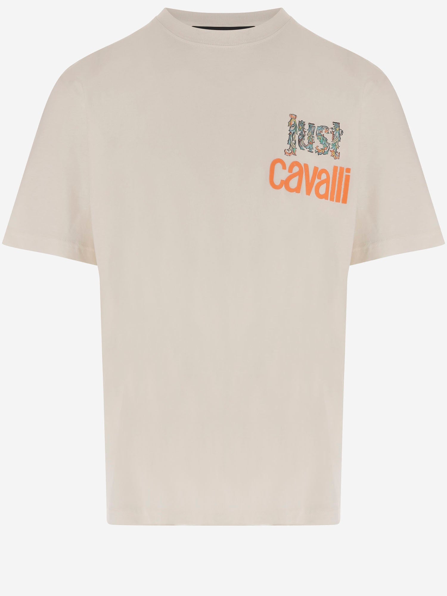 JUST CAVALLI T-SHIRT IN COTONE CON STAMPA grafica