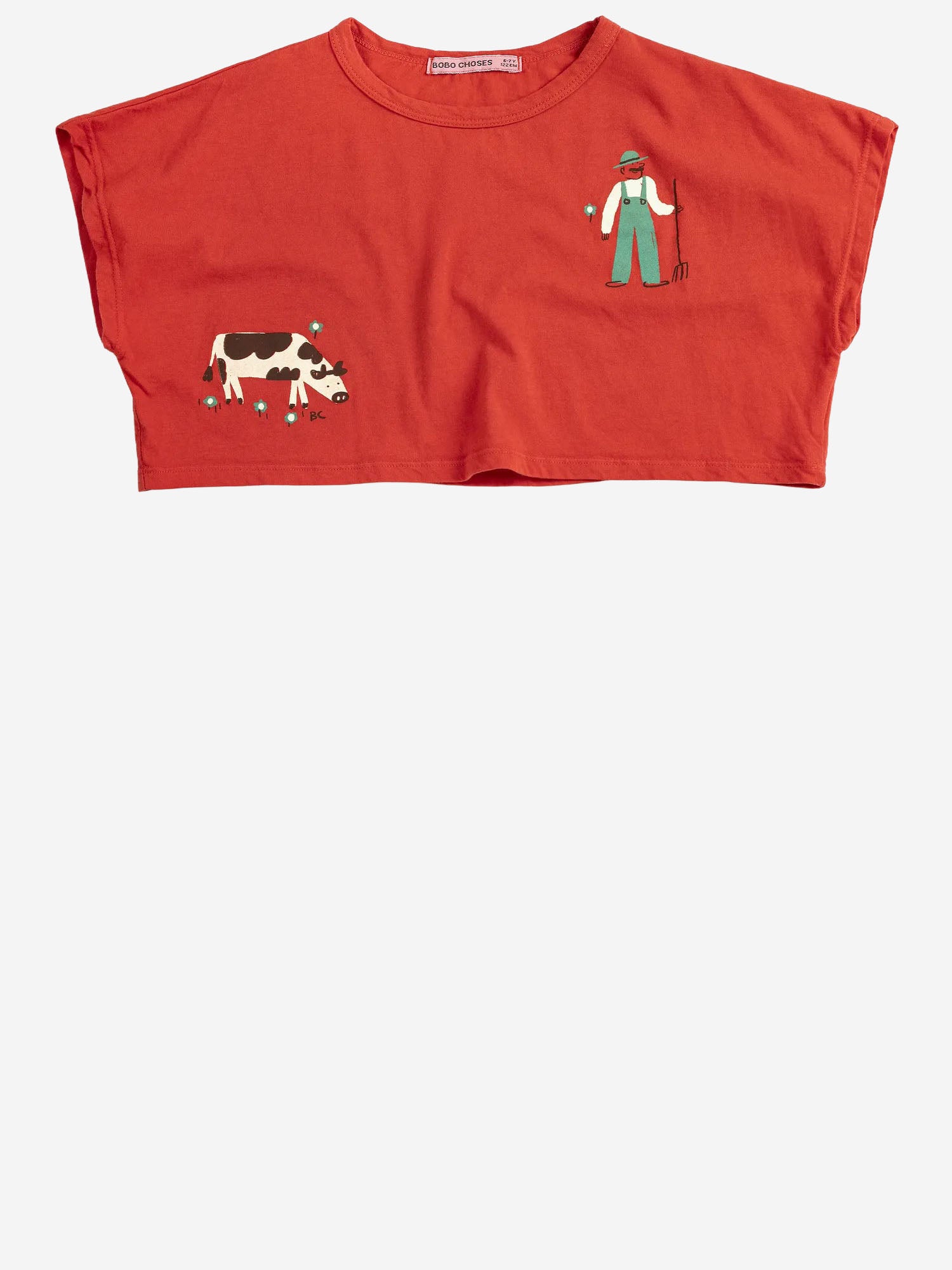 BOBO CHOSES KIDS T-SHIRT CORTA IN COTONE CON LOGO