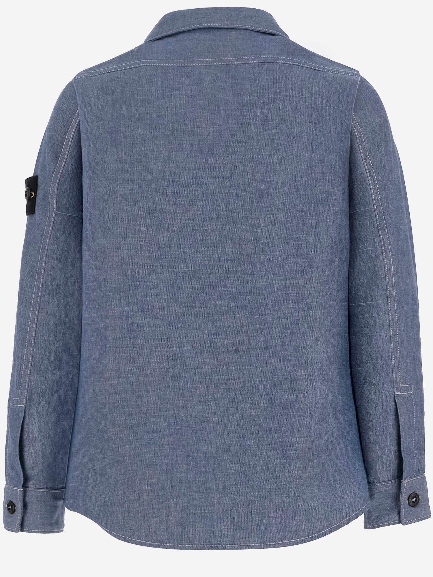 STONE ISLAND KIDS CAMICIA IN DENIM DI COTONE, view 2