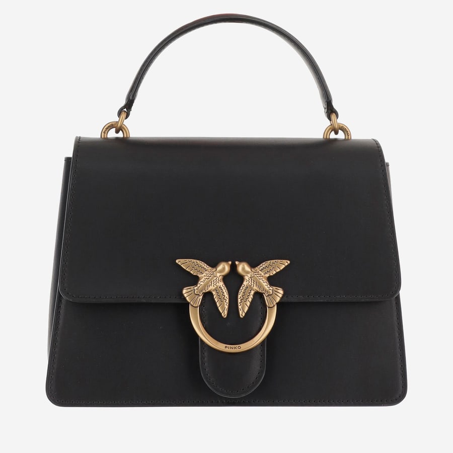 Pinko BORSA A MANO  IN PELLE CON LOGO