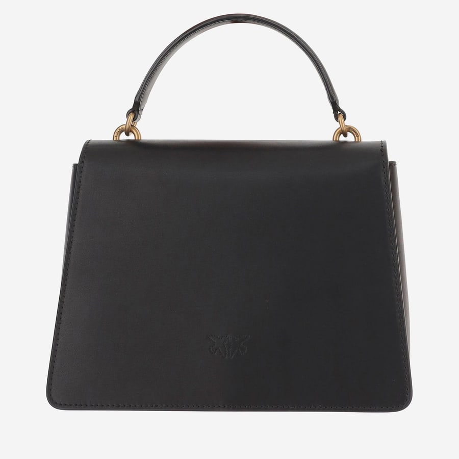 Pinko BORSA A MANO  IN PELLE CON LOGO, view 3