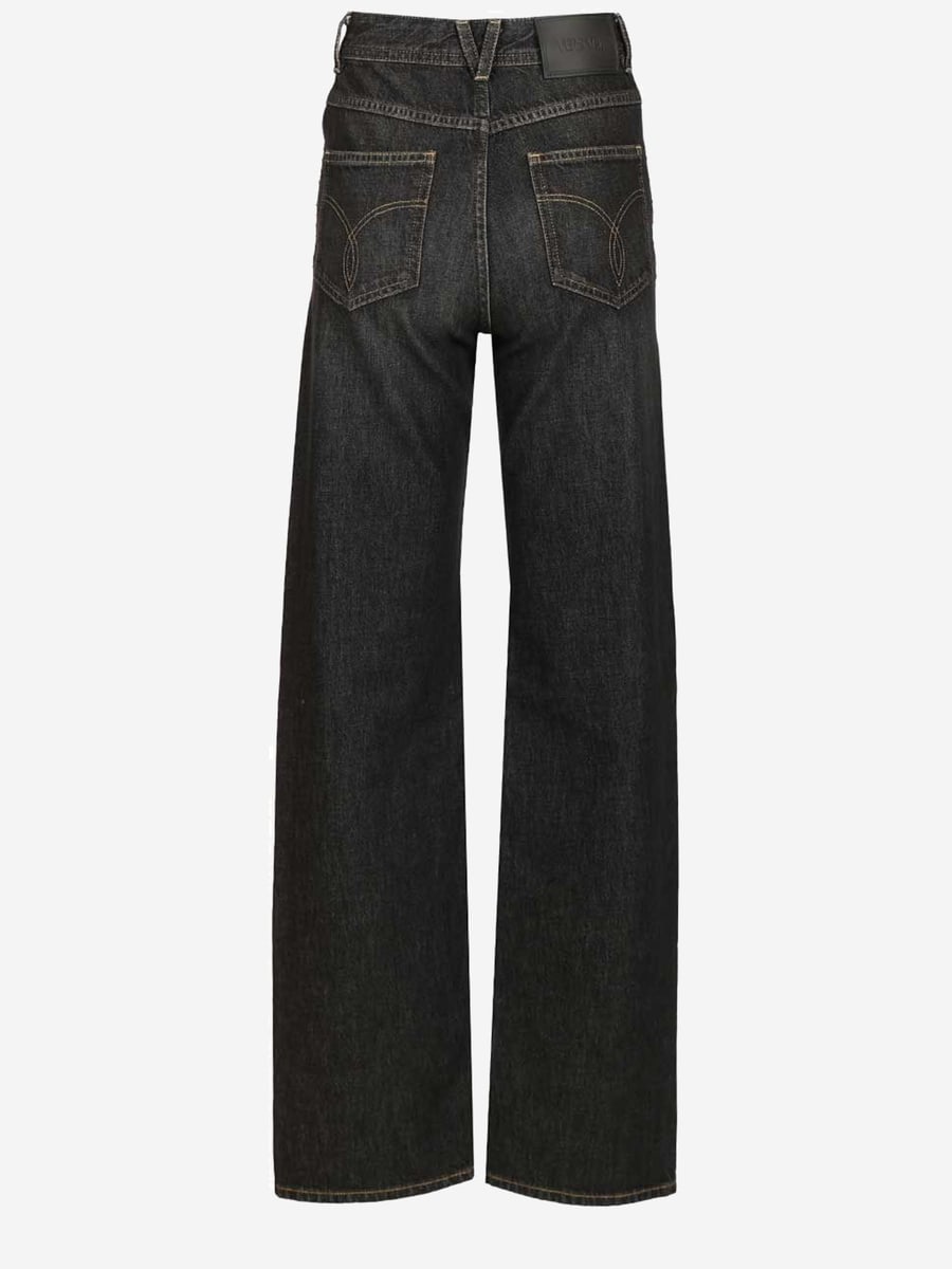 Versace JEANS IN COTONE CON BORCHIE, view 2