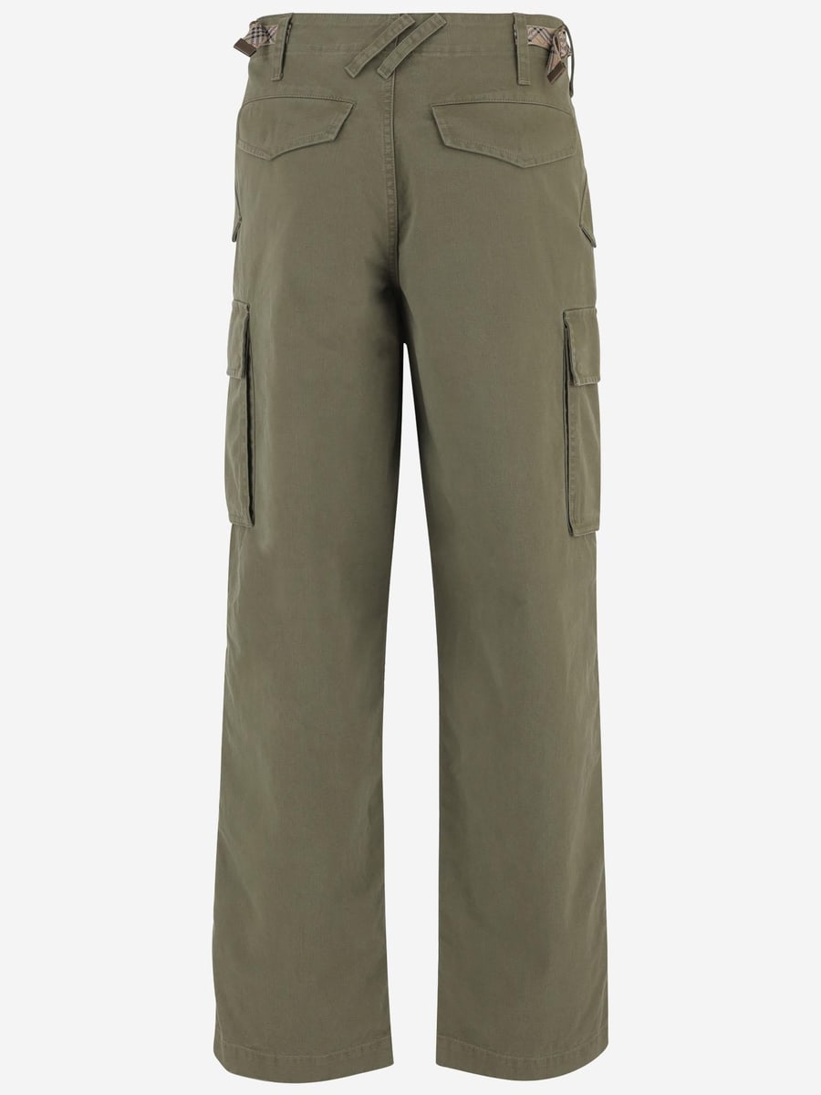 Burberry PANTALONI CARGO IN COTONE, view 2