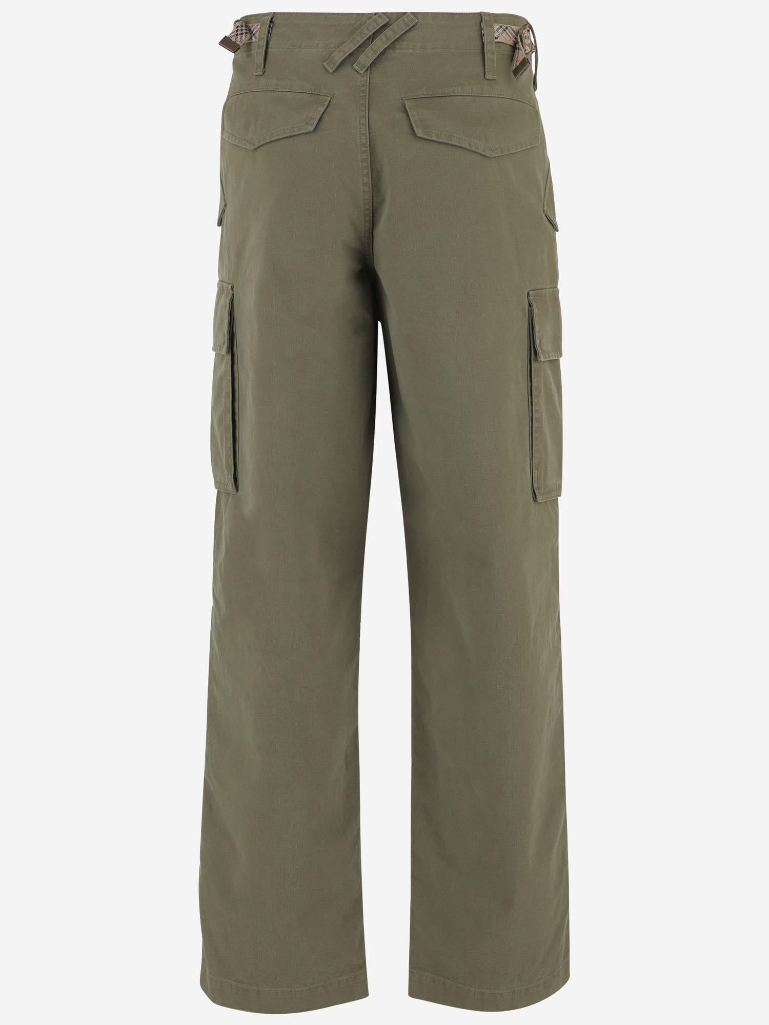 Burberry PANTALONI CARGO IN COTONE, view 2