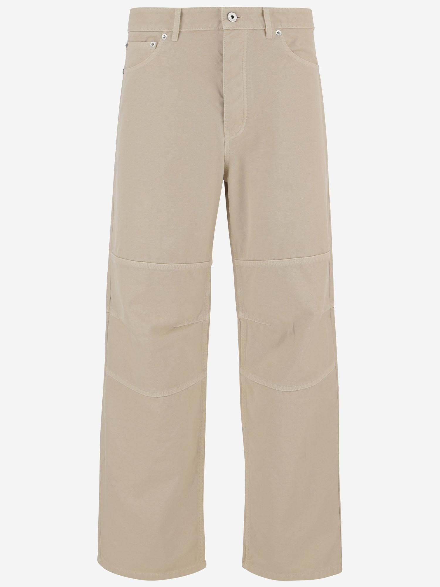 Burberry PANTALONI IN COTONE CON  LOGO