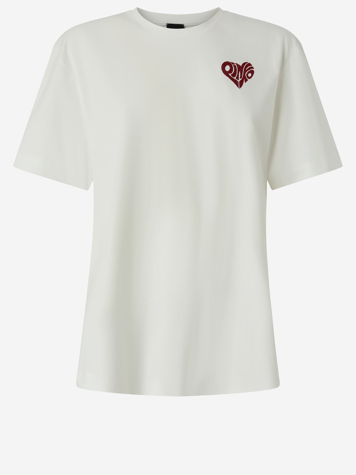 Pinko T-shirt con lettering Amore in strass