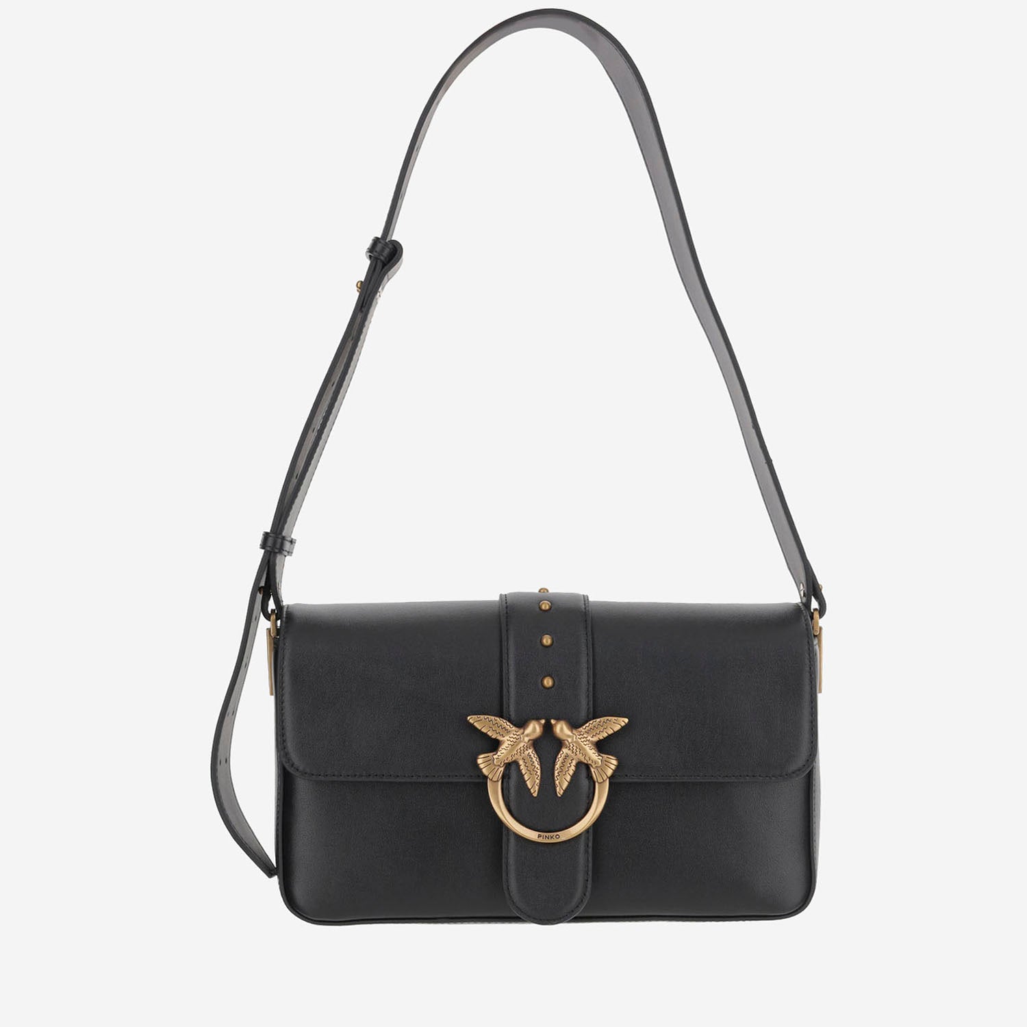 Pinko BORSA A SPALLA IN PELLE CON LOGO