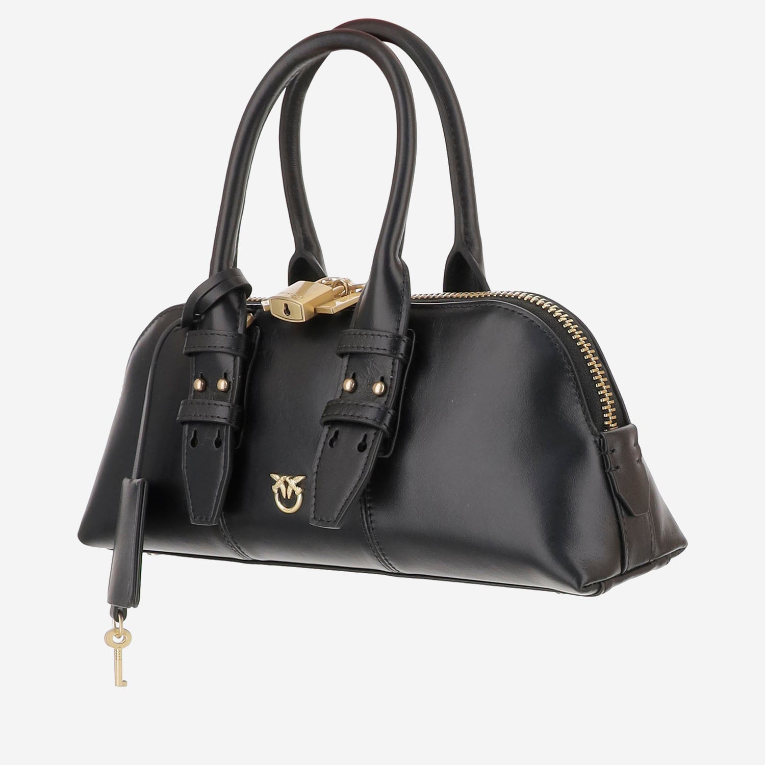 Pinko Borsa bowling Escape Horizontal in pelle, view 2