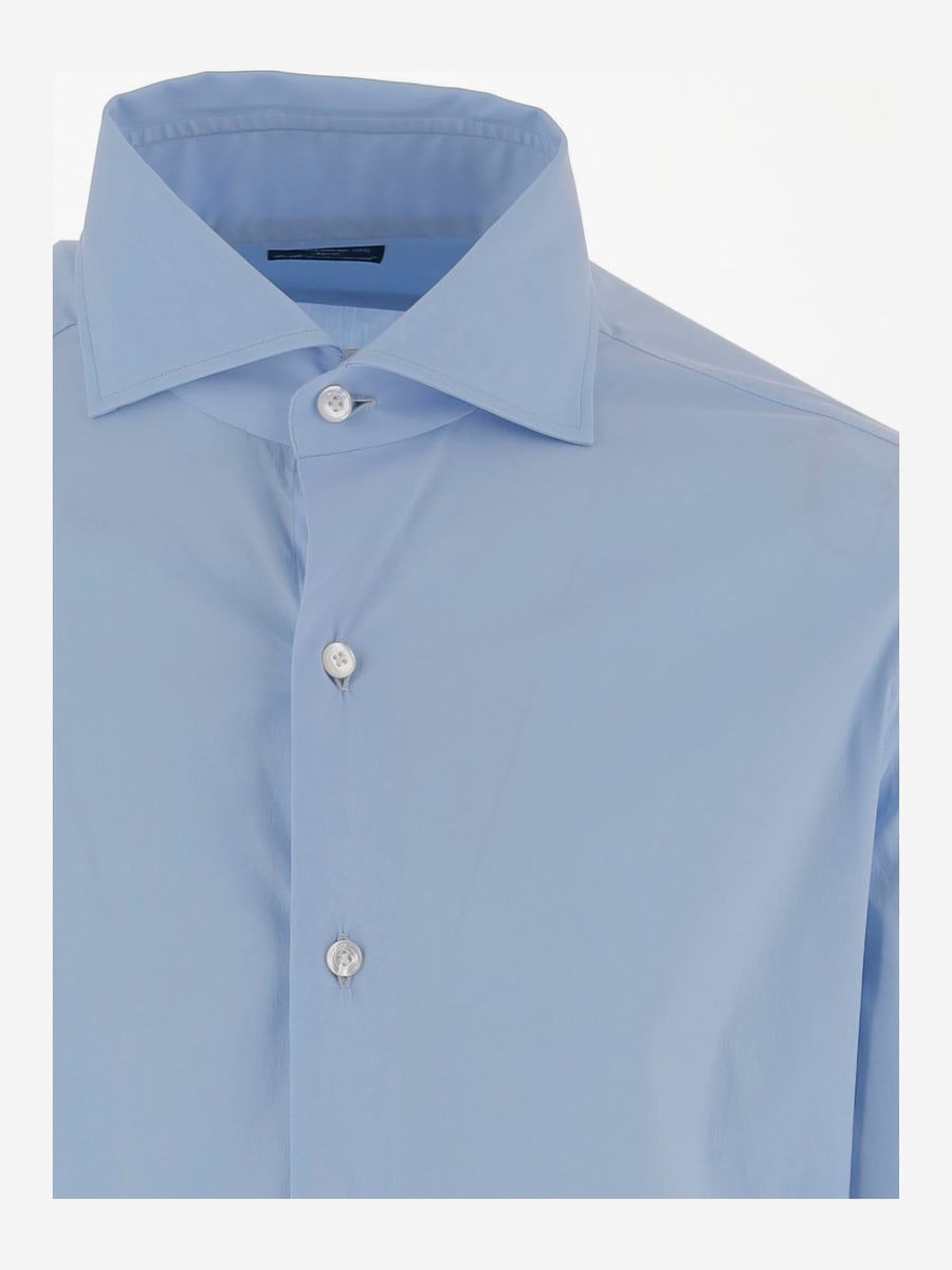 FINAMORE CAMICIA IN MISTO COTONE STRETCH, view 3