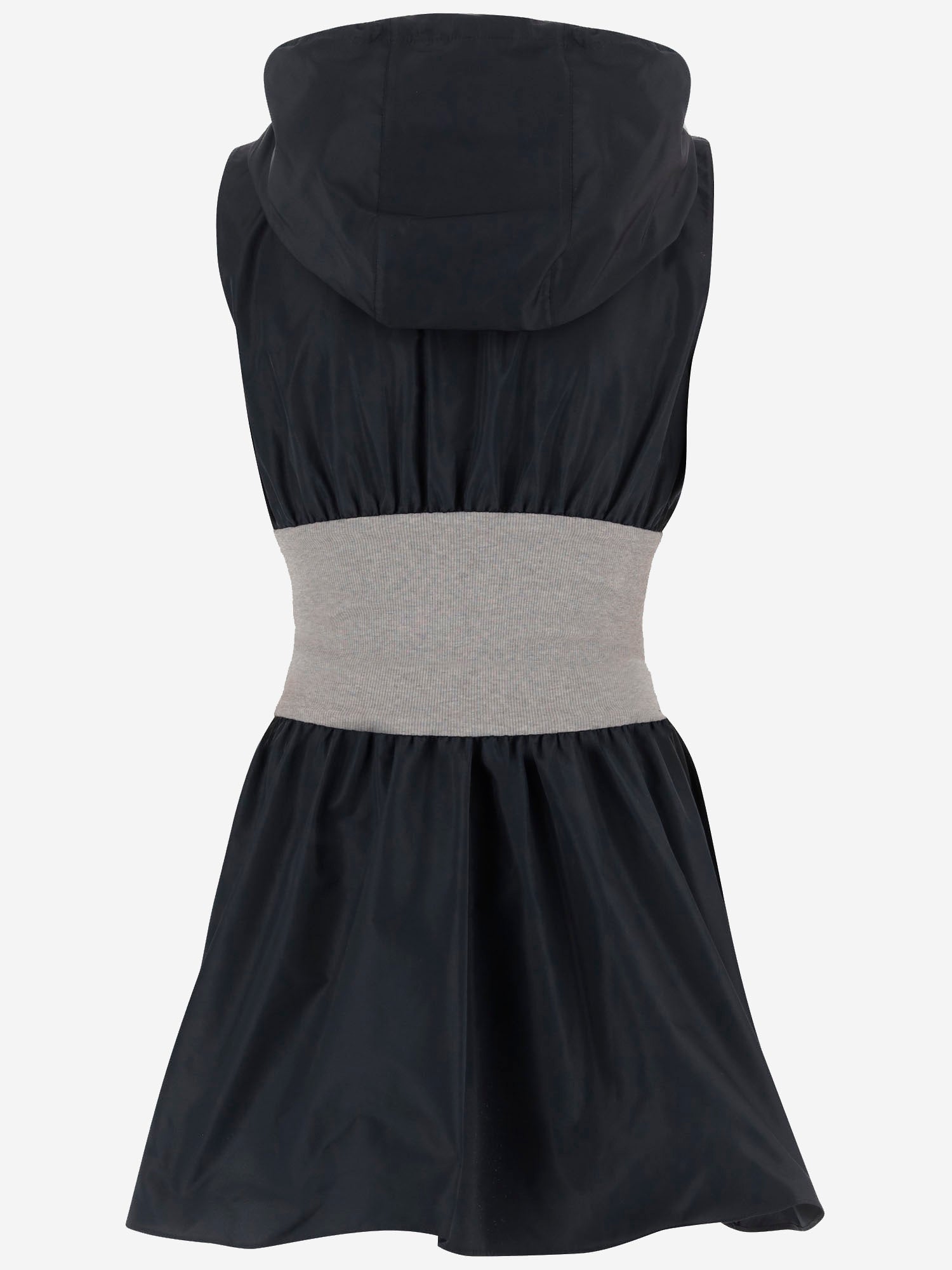 Miu Miu ABITO SENZA MANICHE CON CAPPUCCIO E ZIP, view 2
