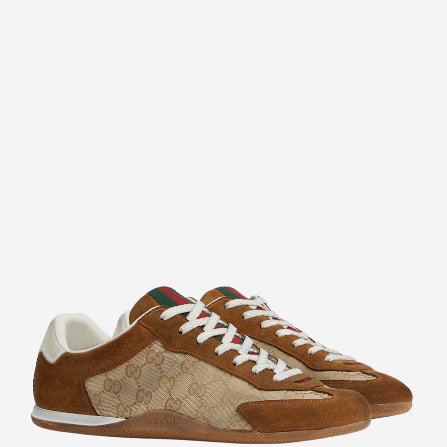 Gucci SNEAKERS SHIFT IN PELLE E TESSUTO, view 2
