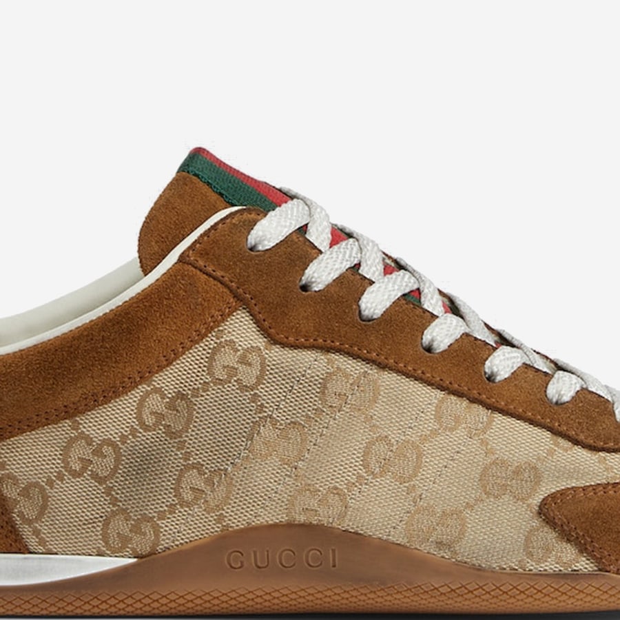 Gucci SNEAKERS SHIFT IN PELLE E TESSUTO, view 5
