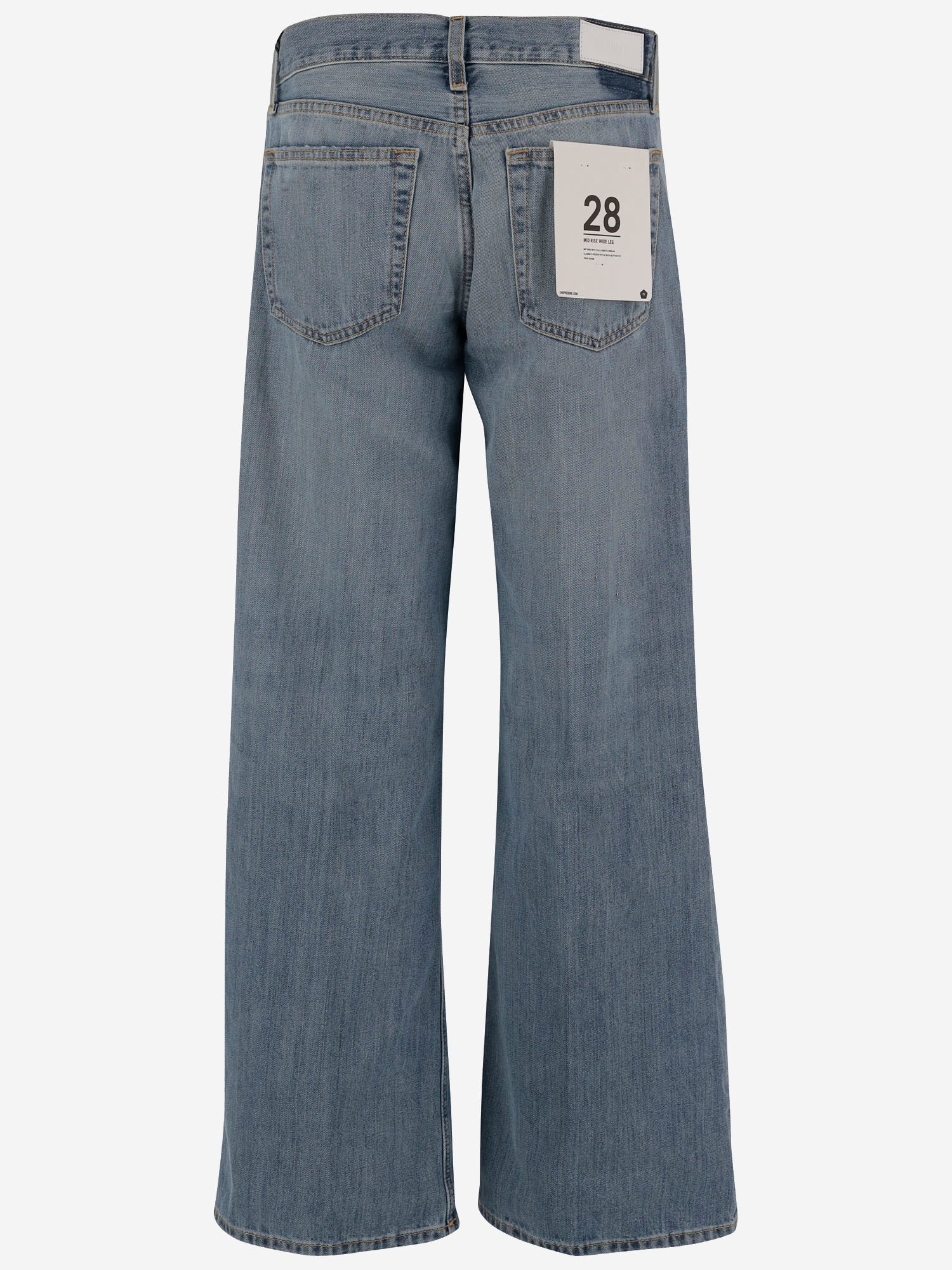 RE/DONE JEANS IN DENIM DI COTONE, view 2