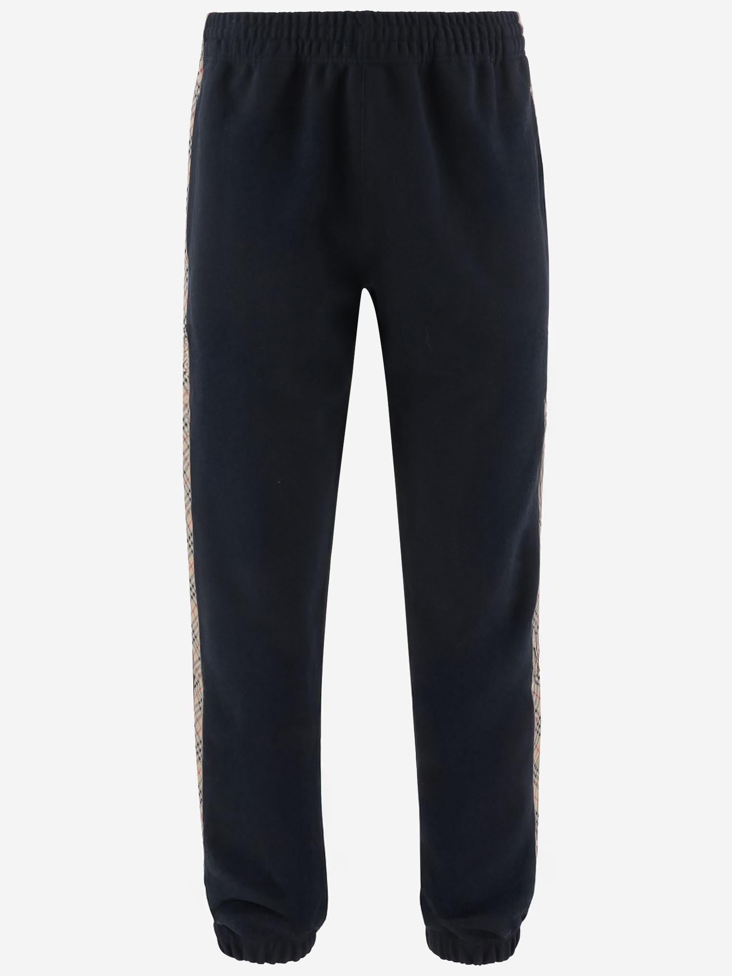 Burberry PANTALONI IN COTONE BURBERRY CHECK