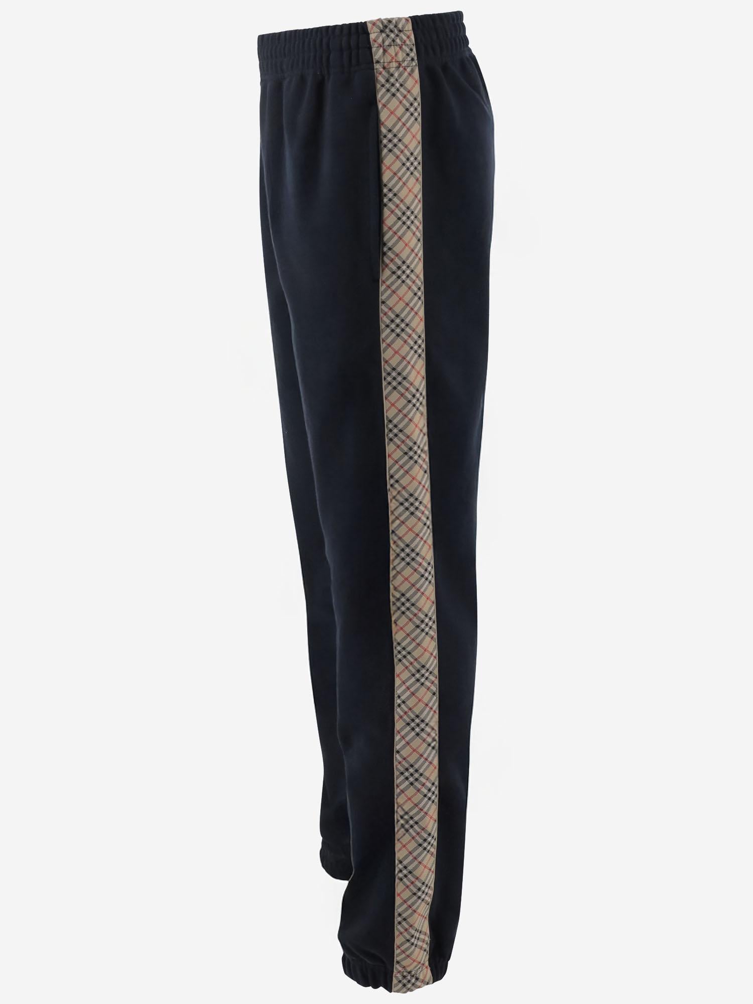 Burberry PANTALONI IN COTONE BURBERRY CHECK, view 2