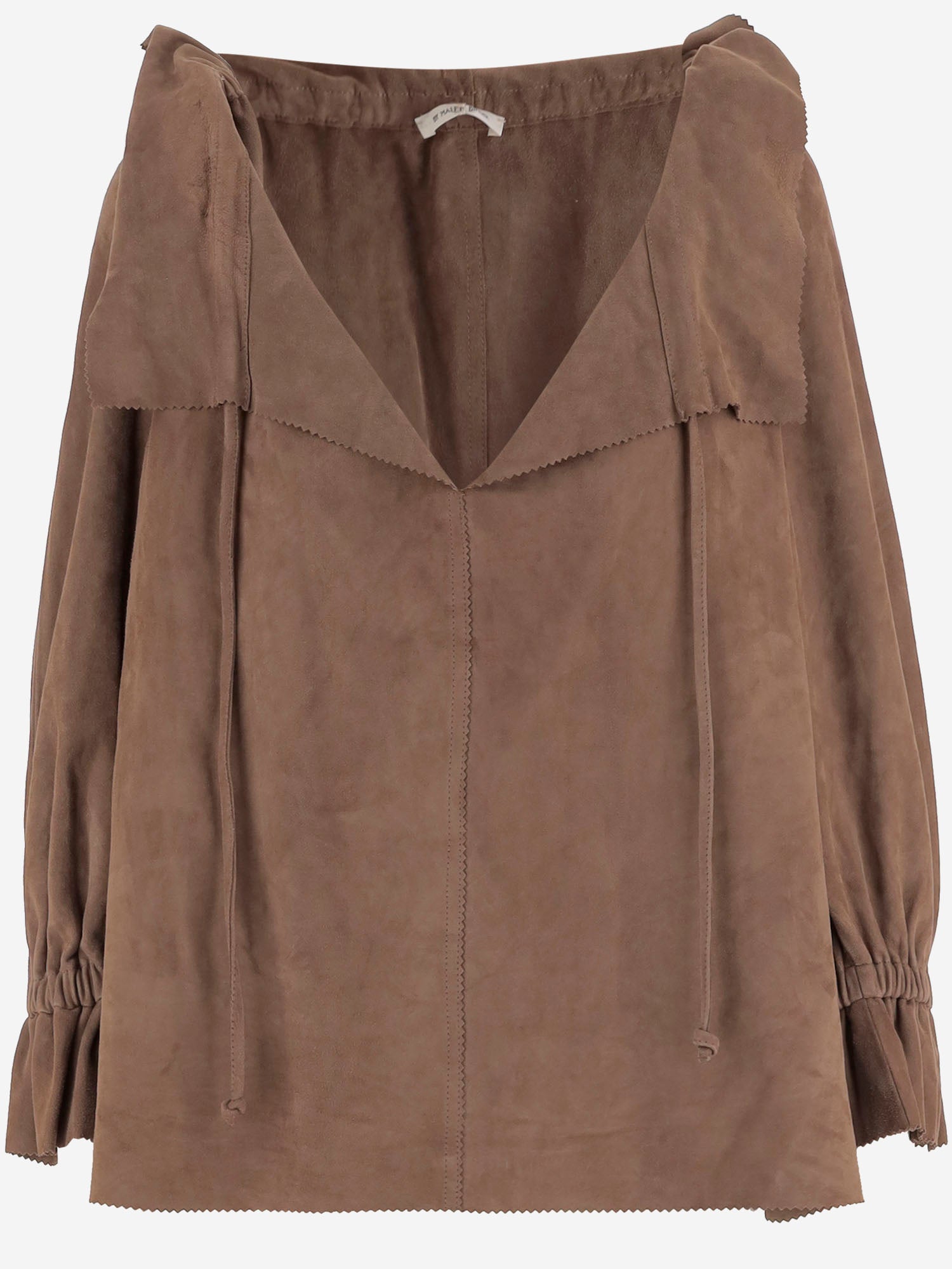 BY MALENE BIRGER Blusa Dicte in pelle scamosciata