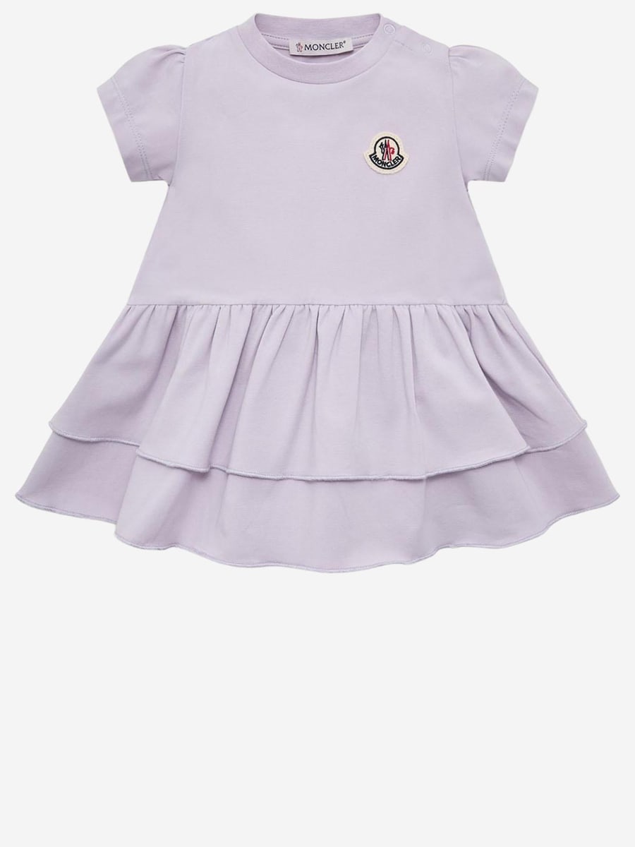 MONCLER ENFANTS ABITO IN COTONE CON RUCHES
