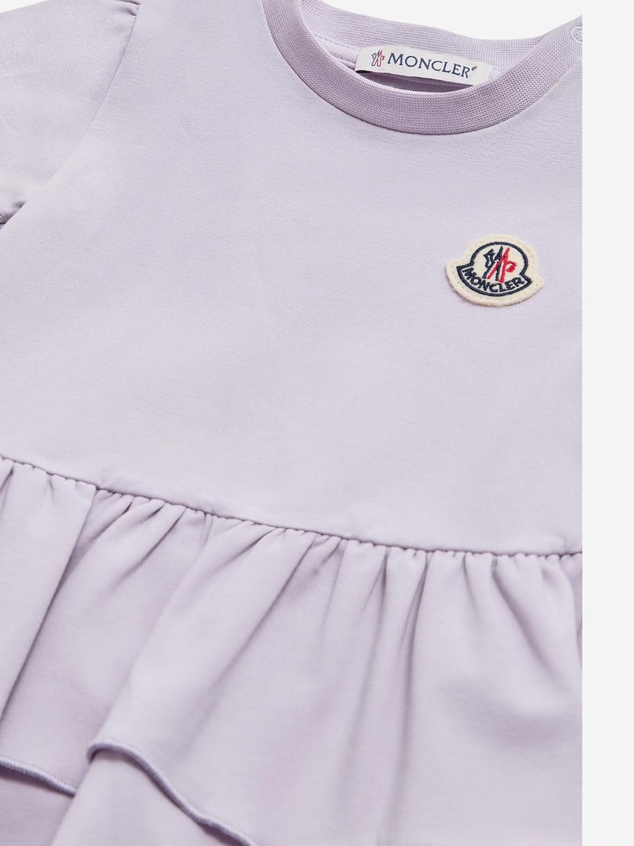 MONCLER ENFANTS ABITO IN COTONE CON RUCHES, view 3