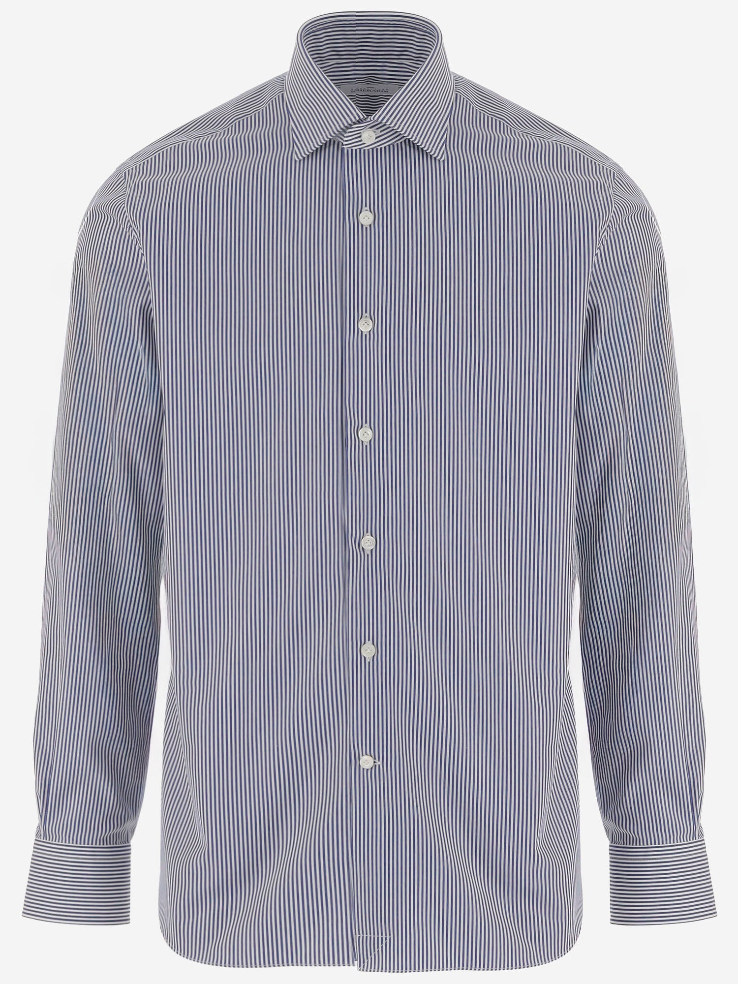 GHERARDI CAMICIA IN COTONE A RIGHE