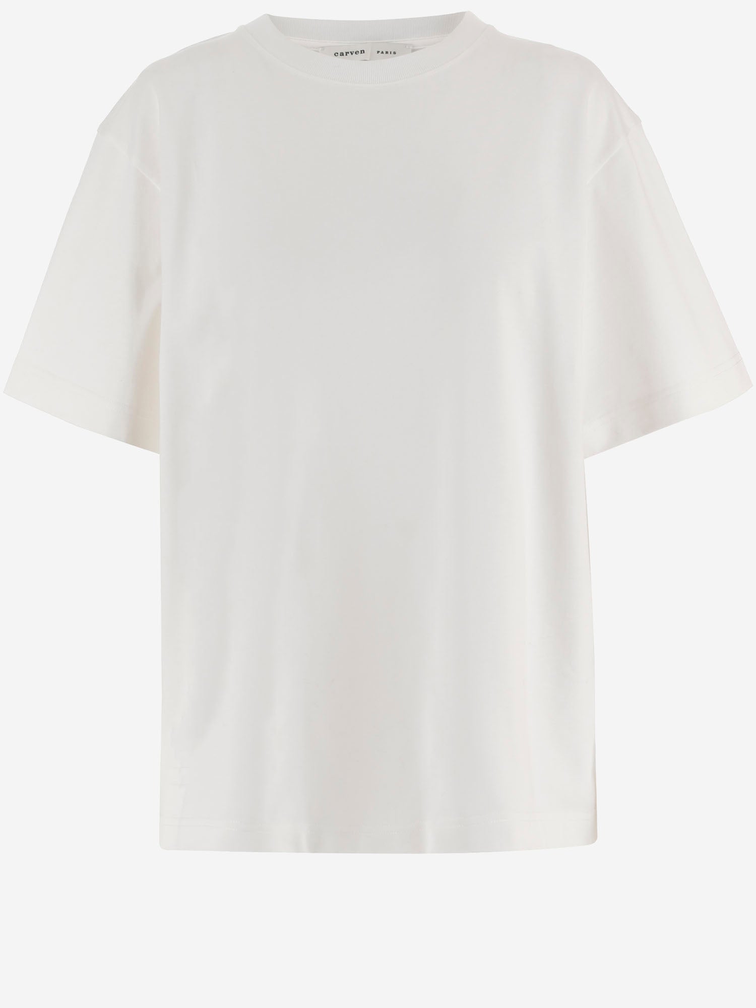 CARVEN T-SHIRT IN COTONE CON STAMPA POSTERIORE