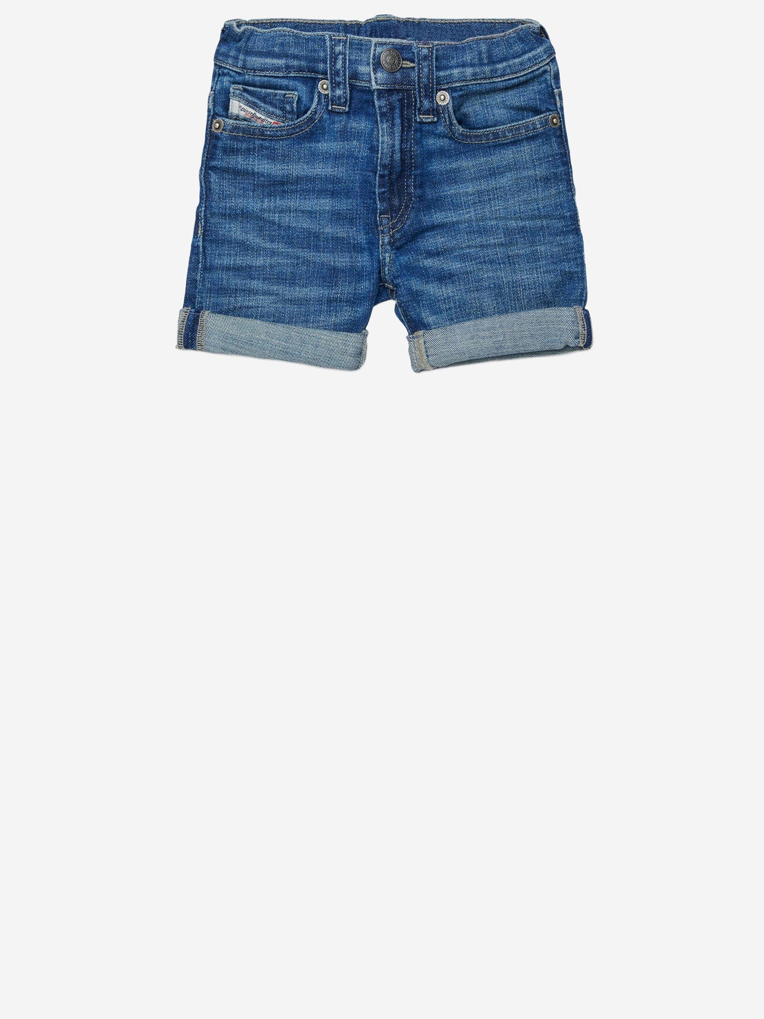 DIESEL KIDS JEANS CORTI PGALLYB IN COTONE STRETCH