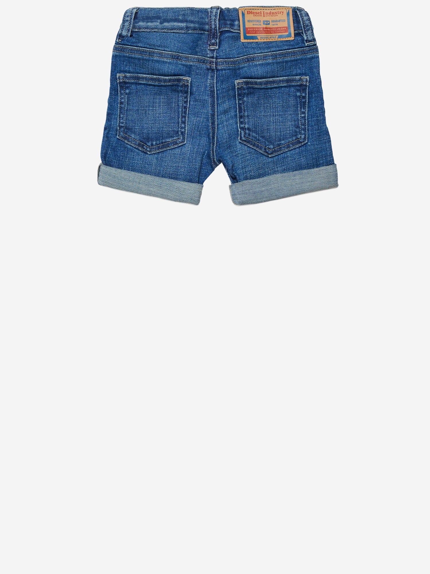 DIESEL KIDS JEANS CORTI PGALLYB IN COTONE STRETCH, view 2