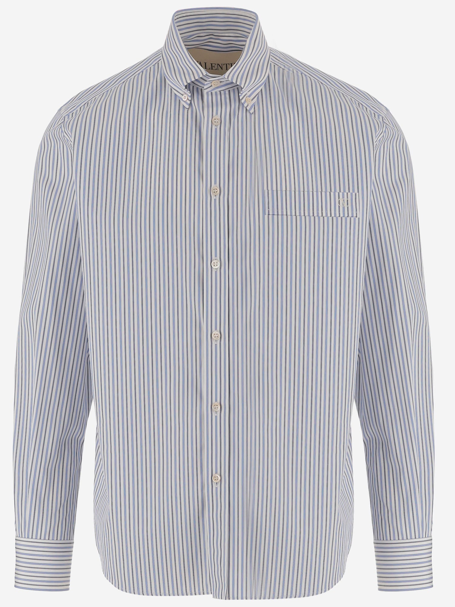 VALENTINO CAMICIA IN COTONE CON LOGO
