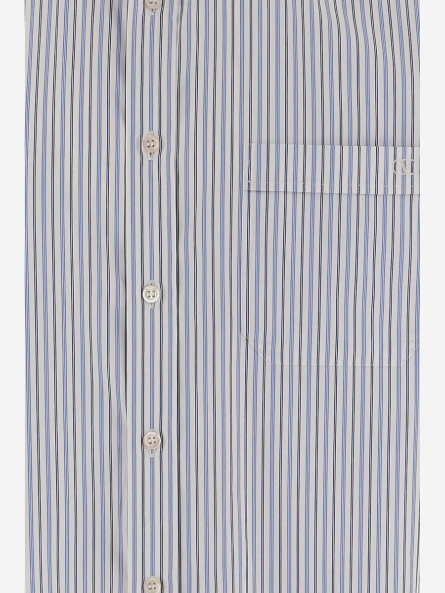 VALENTINO CAMICIA IN COTONE CON LOGO, view 3