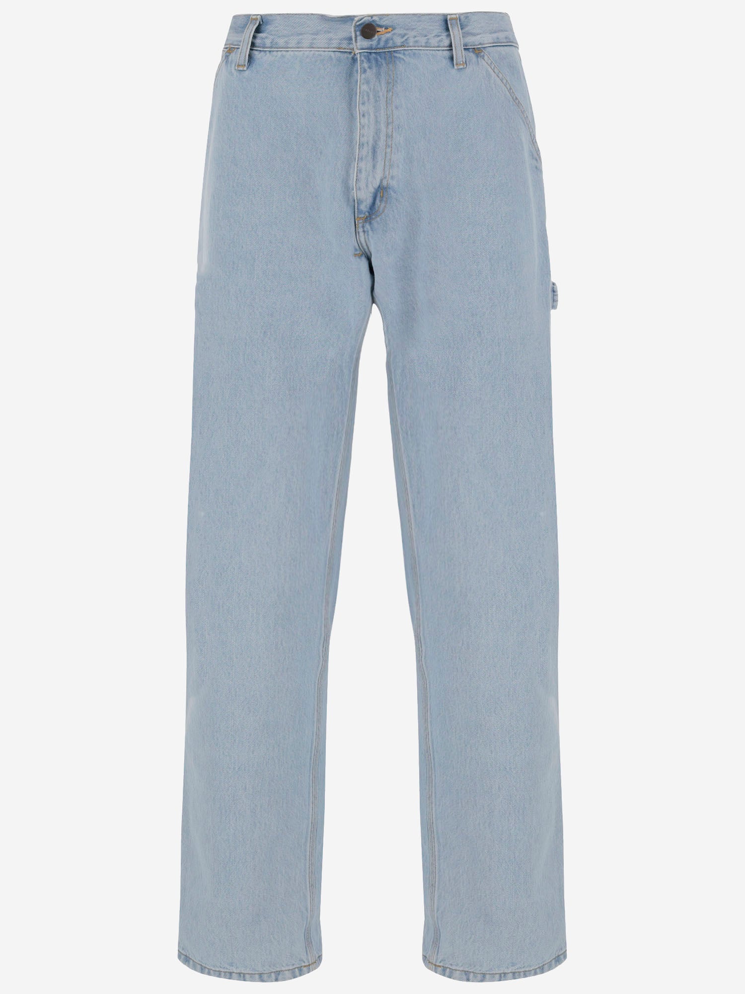 Carhartt WIP JEANS IN DENIM DI COTONE CON LOGO