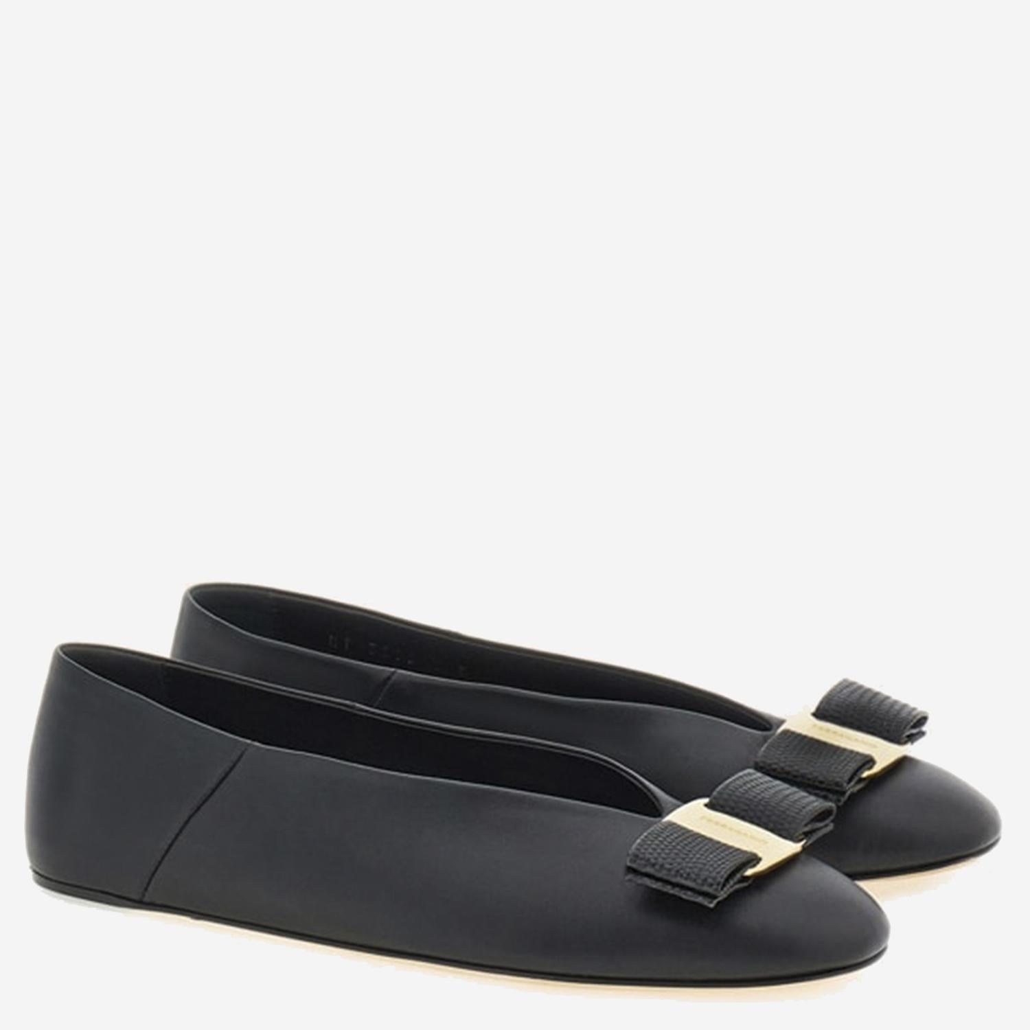 Ferragamo BALLERINE VANNA IN PELLE, view 2