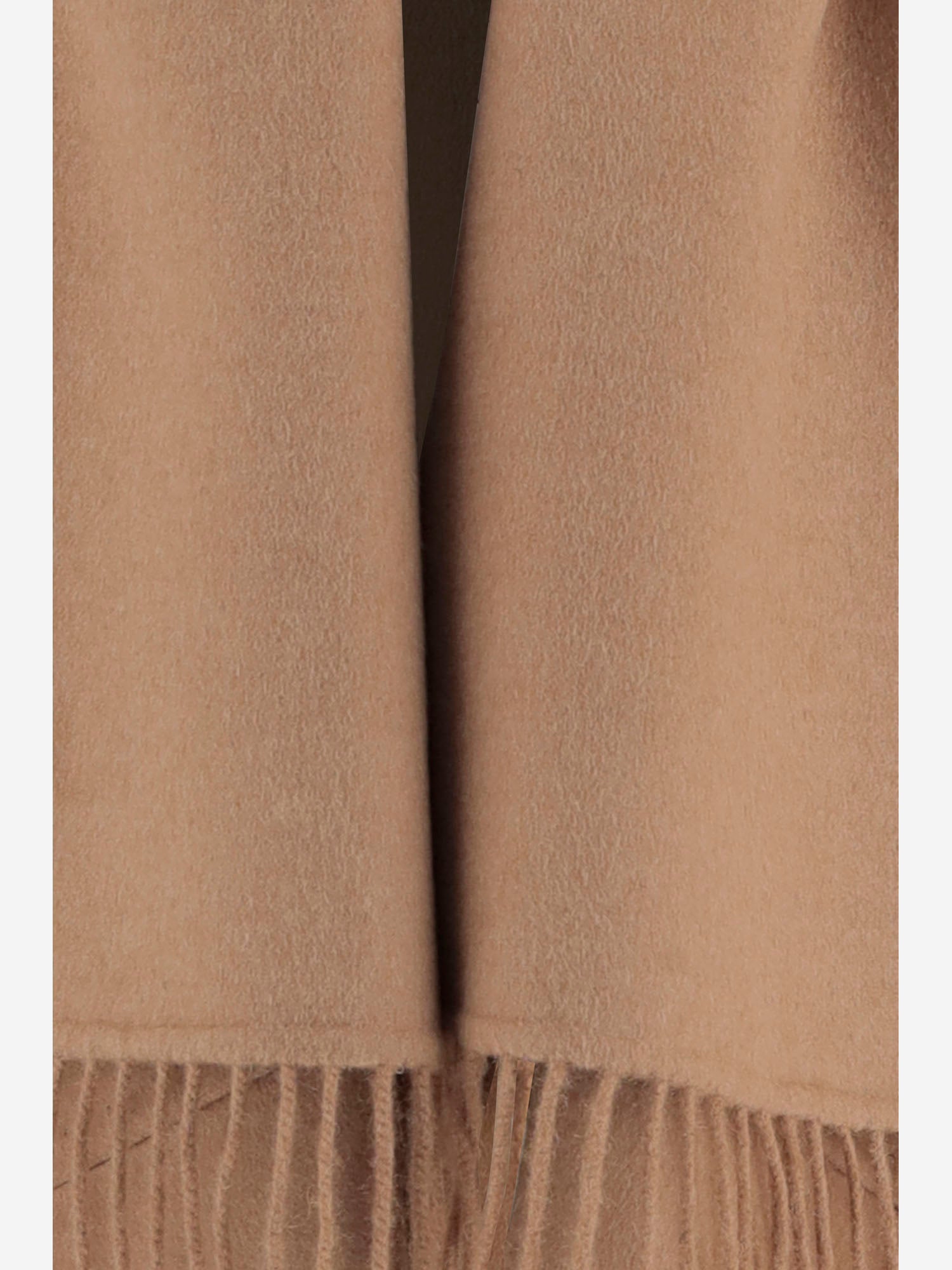 Max Mara CAPPOTTO IN PURA CAMMELLO CON FRANGE
