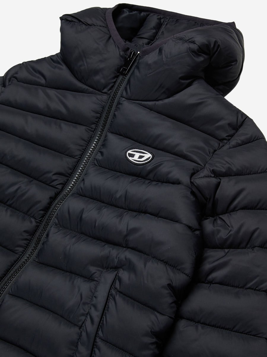 DIESEL KIDS PIUMINO IMBOTTITO CON LOGO, view 3