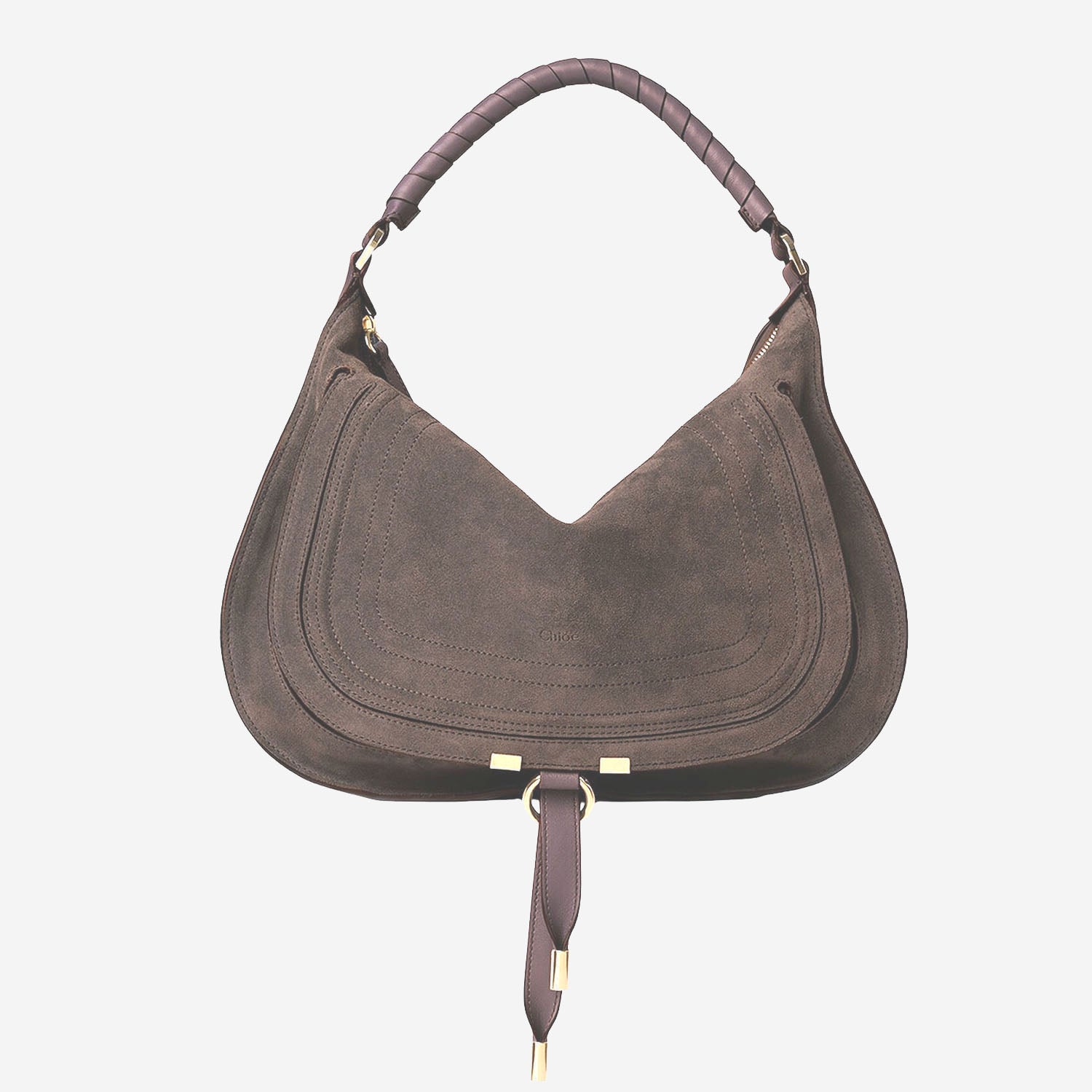 Chloé Borsa a spalla Marcie in pelle scamosciata
