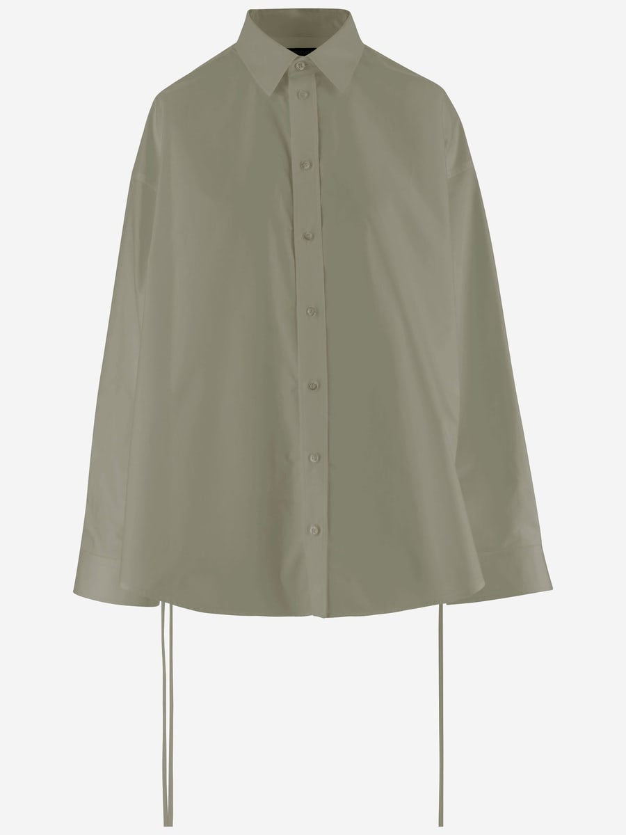 Balenciaga CAMICIA IN COTONE CON LACCI